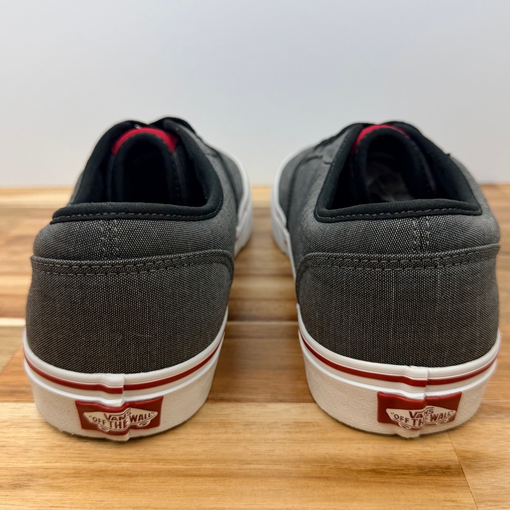 Vans Atwood Textile Dark Grey Red Mens Skate Shoes Size 11 - Picture 5 of 9